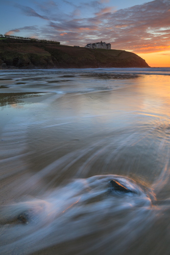 ROCKS AT SUNSET (Poldhu Cove)