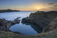 SETTING SUN AT THE BLUE LAGOON