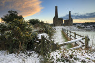 SNOW AT SUNSET (Wheal Unity Wood mines)