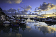 SUNRISE REFLECTIONS AT PADSTOW