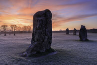 SUNRISE AT AVEBURY