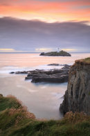 SUNSET FROM THE CLIFF TOP (Godrevy)