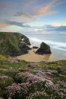 SUNSET OVER THE BEDRUTHAN STEPS