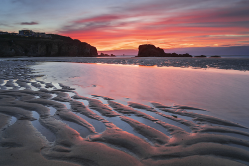 TOWARDS SUNSET (Perranporth)
