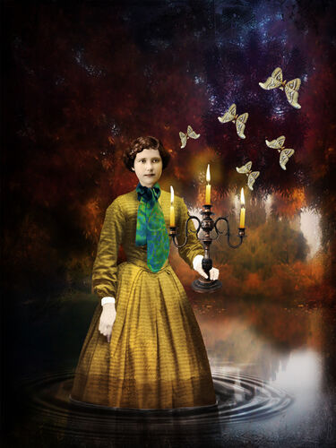 'Candlelight' Greeting Card