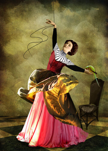'Hanging by a Thread' Greeting Card