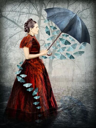 'Papillon' Greeting Card