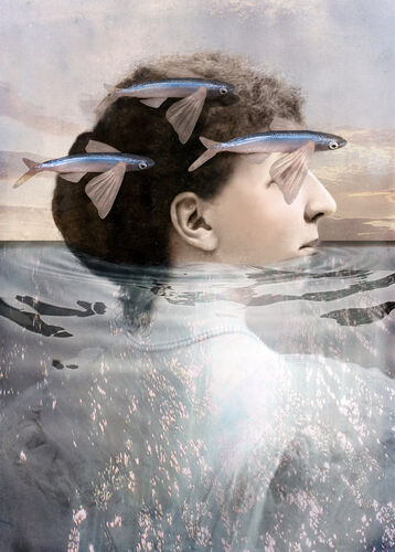 'Head Above Water' Greeting Card