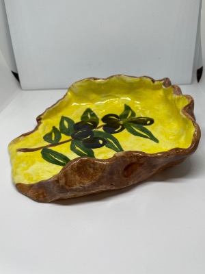 Olive large spoon rest