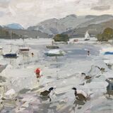 Boats & Geese (12”x16”) - £750