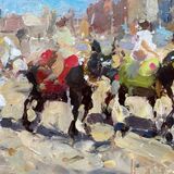 Donkey Riders (8”x10”) - Sold