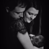 Hadley and Mum & Dad Soft B&W