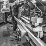Harry at the Lathe