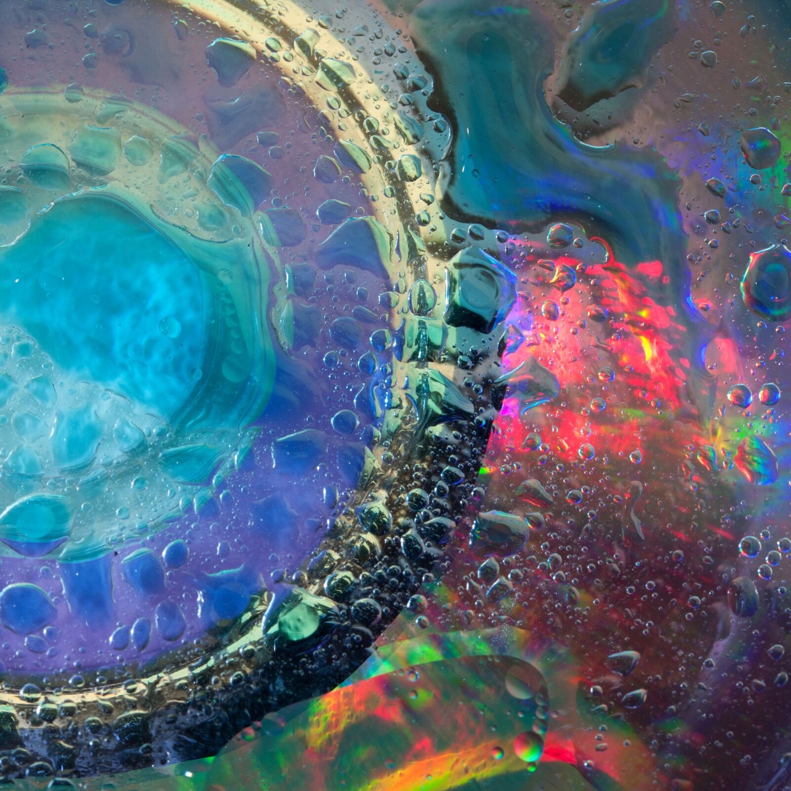Oil and water abstract