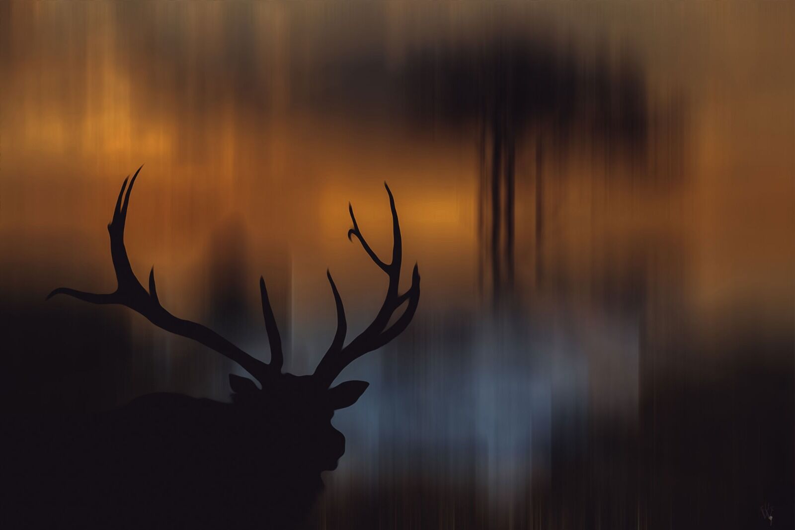 Reindeer - Mixed Art Effect