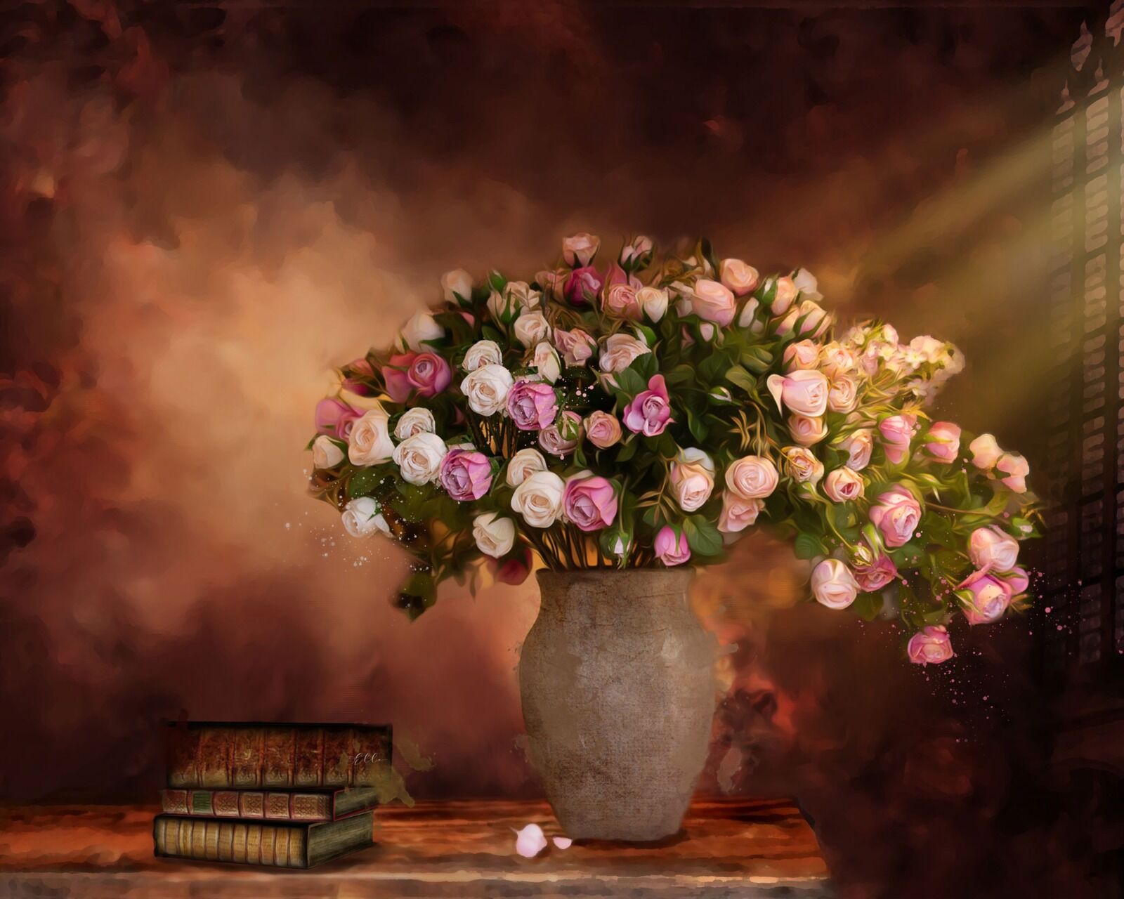 Roses in the sunlight