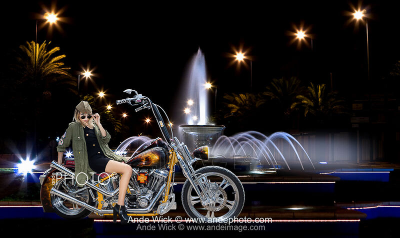 Biker Girl Marrakech Morocco