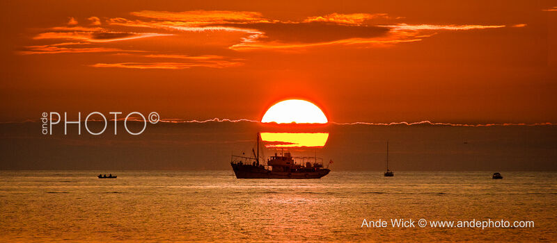 Sunset fishing