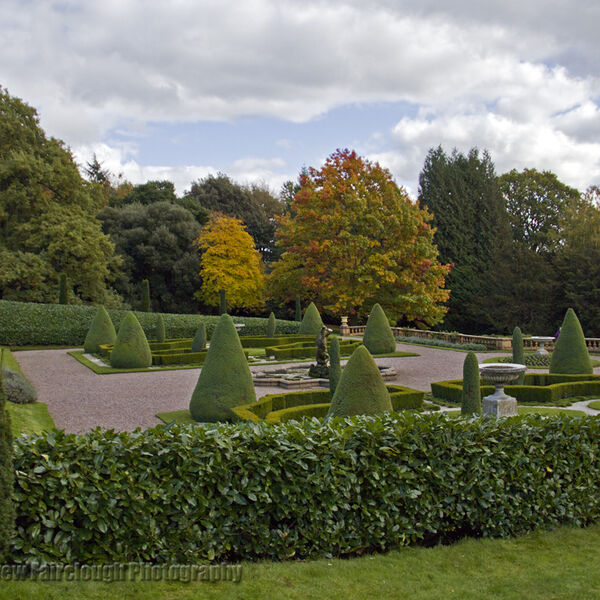 Formal garden in Autumn