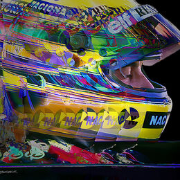 Ayrton Senna JPS Lotus Portrait In Contemplation ABI 121