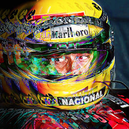 Ayrton Senna Rearward Glance ABI 001