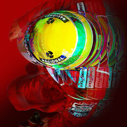Ayrton Senna going to the grid