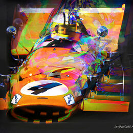 Denny Hulme McLaren M7A French GP 1969 ABI 052