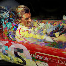 Graham Hill Golf Leaf Team Lotus Portrait ABI 096