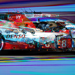 Toyota TS050 Hybrid Team Toyota Gazoo Racing No8 Le Mans Test 2017