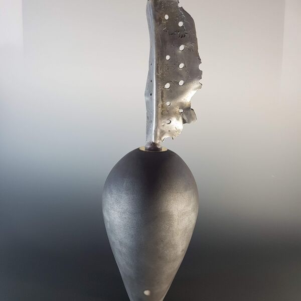 Black Conical form with 1944 Mustang Aircraft relic