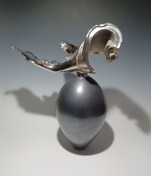 Tank Shrapnel with raku form 