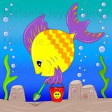 Fish sandcastle