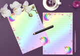 Unicorn Writing paper