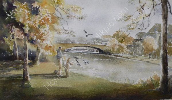 Caversham Bridge - Plein-air