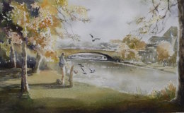 Caversham Bridge - Plein-air