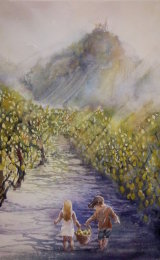 Children Collecting Lemons in Amalfi