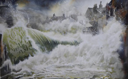 High Seas, Staithes Beach - Sold