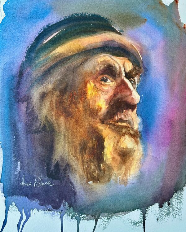 Watercolour Portrait Demo