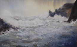 Stormy Staithes in December