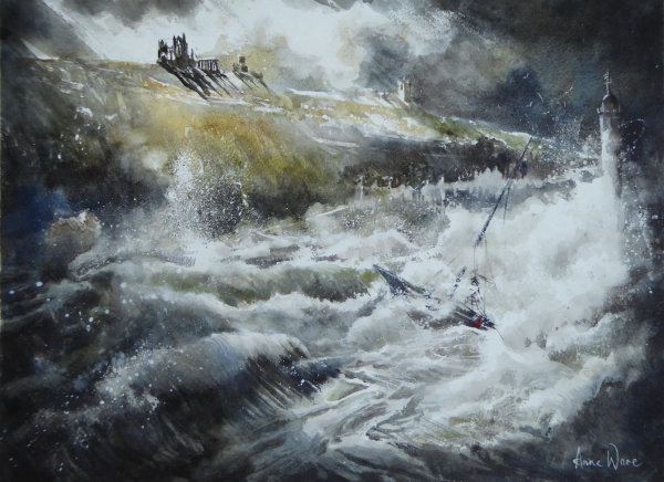 Whitby Storm (RI exhibition, Mall Galleries, 2019)