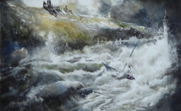 Whitby Storm (RI exhibition, Mall Galleries, April 2019)