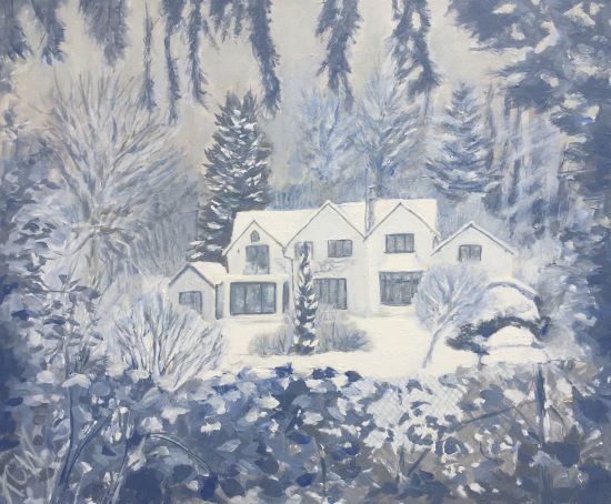 Plantation House in the Snow