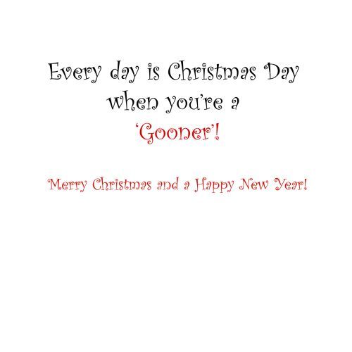 Inside of Christmas Card