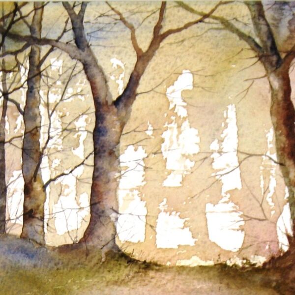 Panoramic Watercolour Treescapes