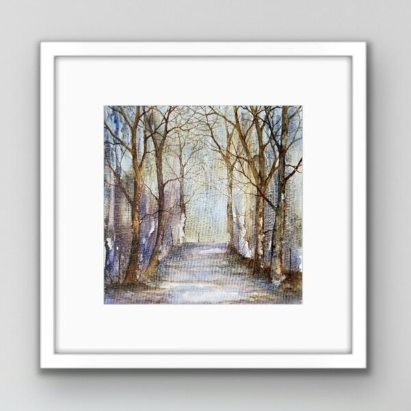 Frostbound Journey Framed