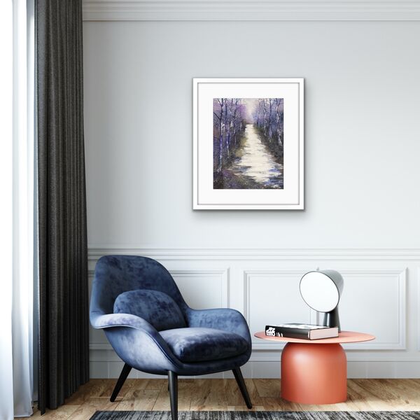 Wintry Purple Veil in situ