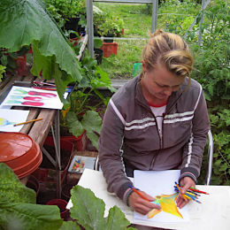 Drawing my vegies Hannah Tofts