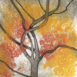 Standing Strong Collagraph - Karen Beauchamp