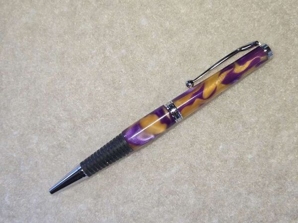Soft Grip = Purple and Gold Haze on chrome