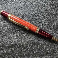 Twist Pen = Red Glitter acrylate